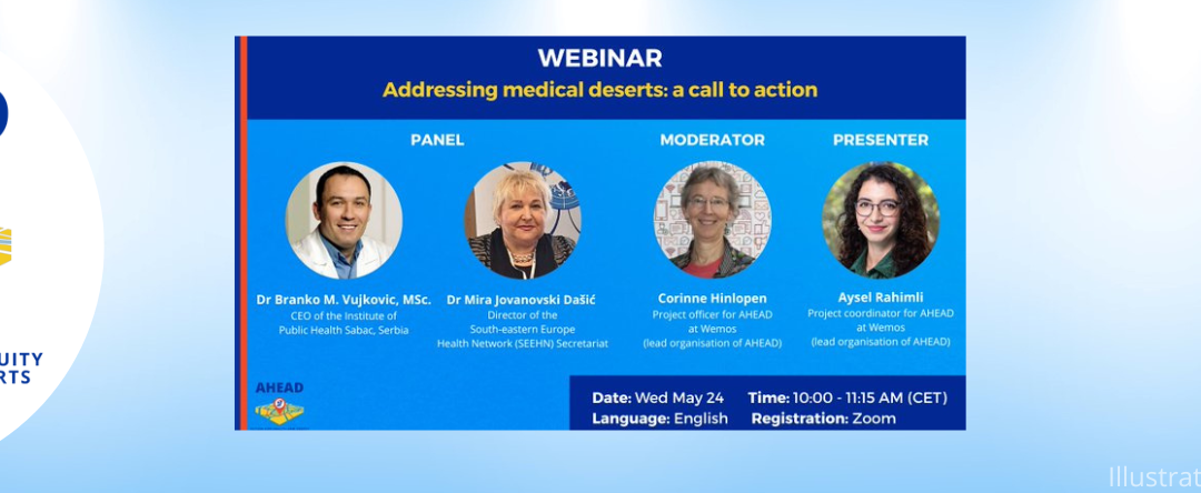 Webinar on May 24: addressing medical deserts in Europe – a call to action